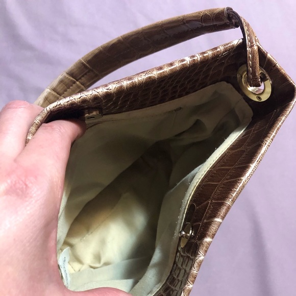 Liz Claiborne Faux Croc Top Handle Bag - Picture 9 of 12